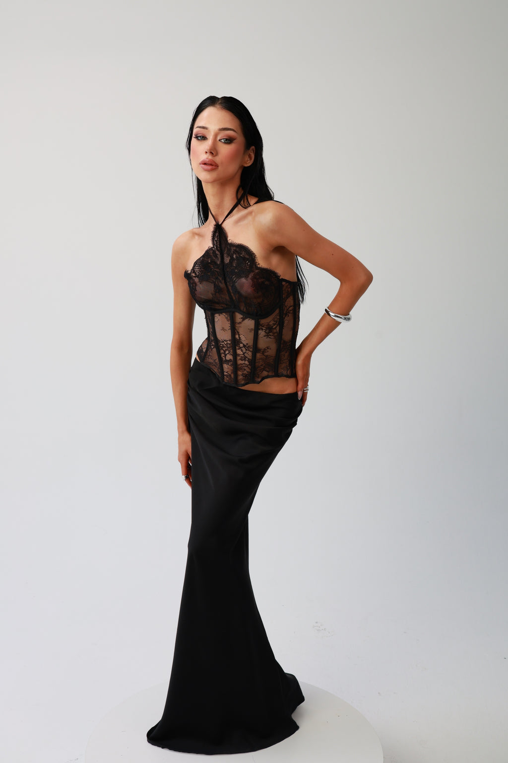 Noir Lace Corset