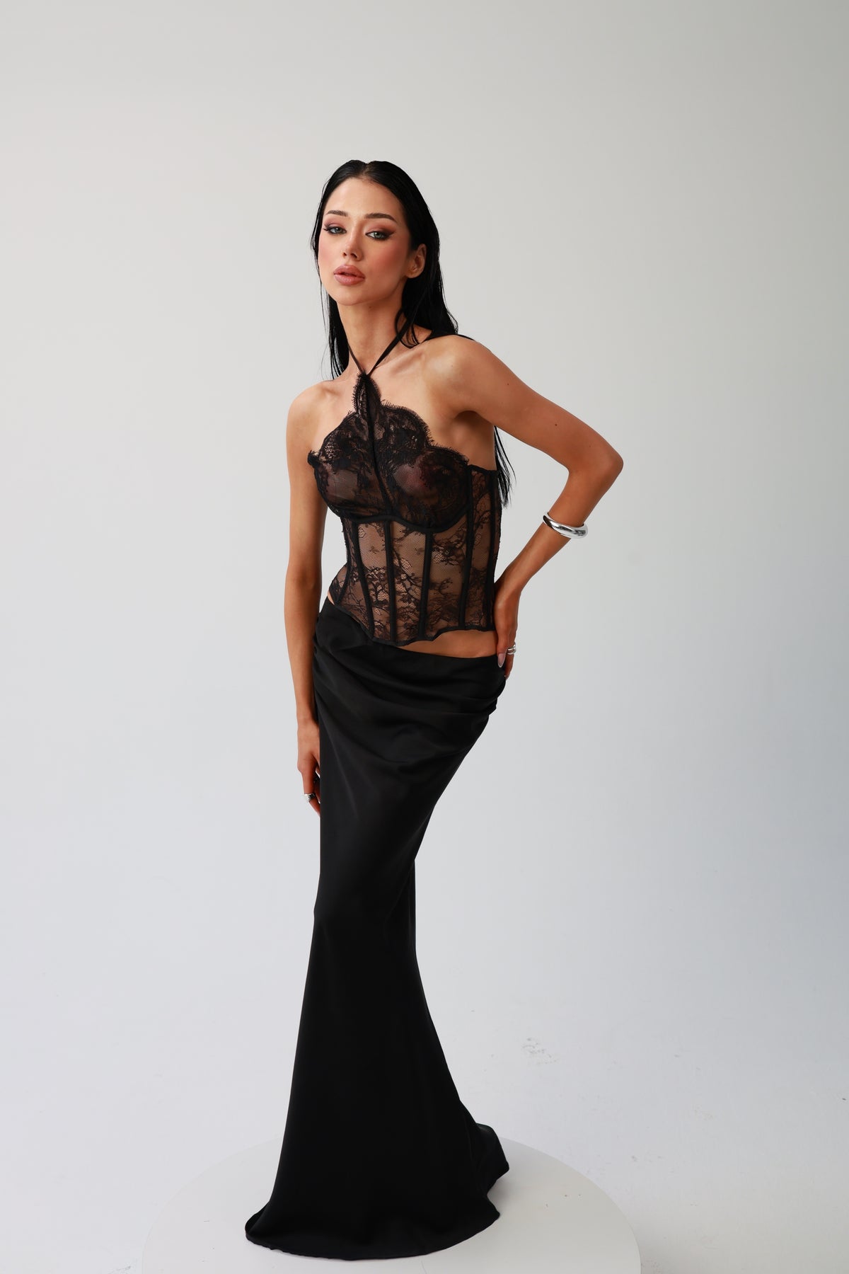 Noir Lace Corset
